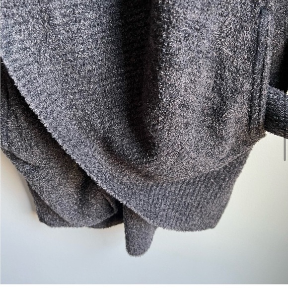 Barefoot Dreams Cardigan Sweaters Medium Cozy Chic Lite Brown & Charcoal Grey - Picture 3 of 10